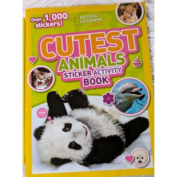 National Geographic Pandas & Penguins Cutest Animals + Sticker Book Hardcover - Picture 2 of 10